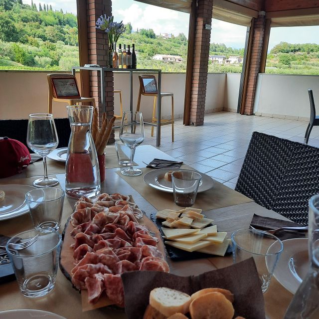 Bardolino: Vineyard Tour with Wine, Olive Oil & Food Tasting - The terrace tasting: 5 wines matched with local cold cuts and cheeses
