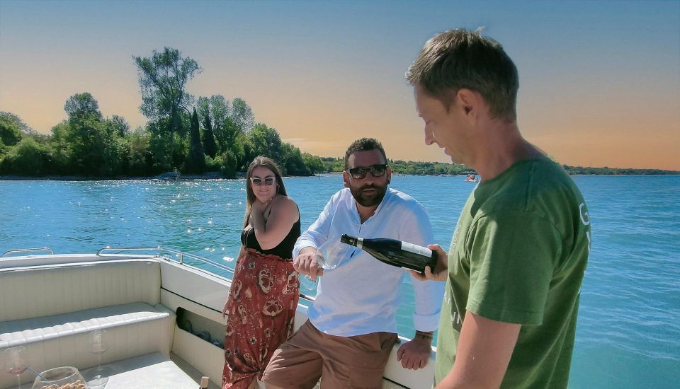 Lazise: Sunset Cruise with Wine aperitif on lake Garda - Lazise Landmarks From the Water: Castle and Venetian Dogana