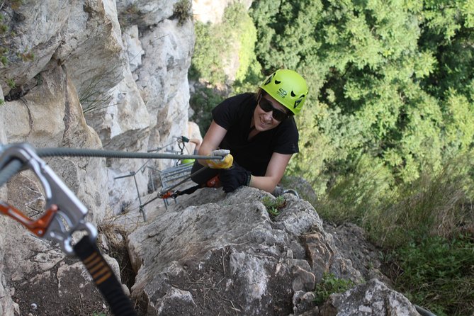 Via Albano via ferrata - Safety kit you don’t have to source: helmet, harness, ferrata set